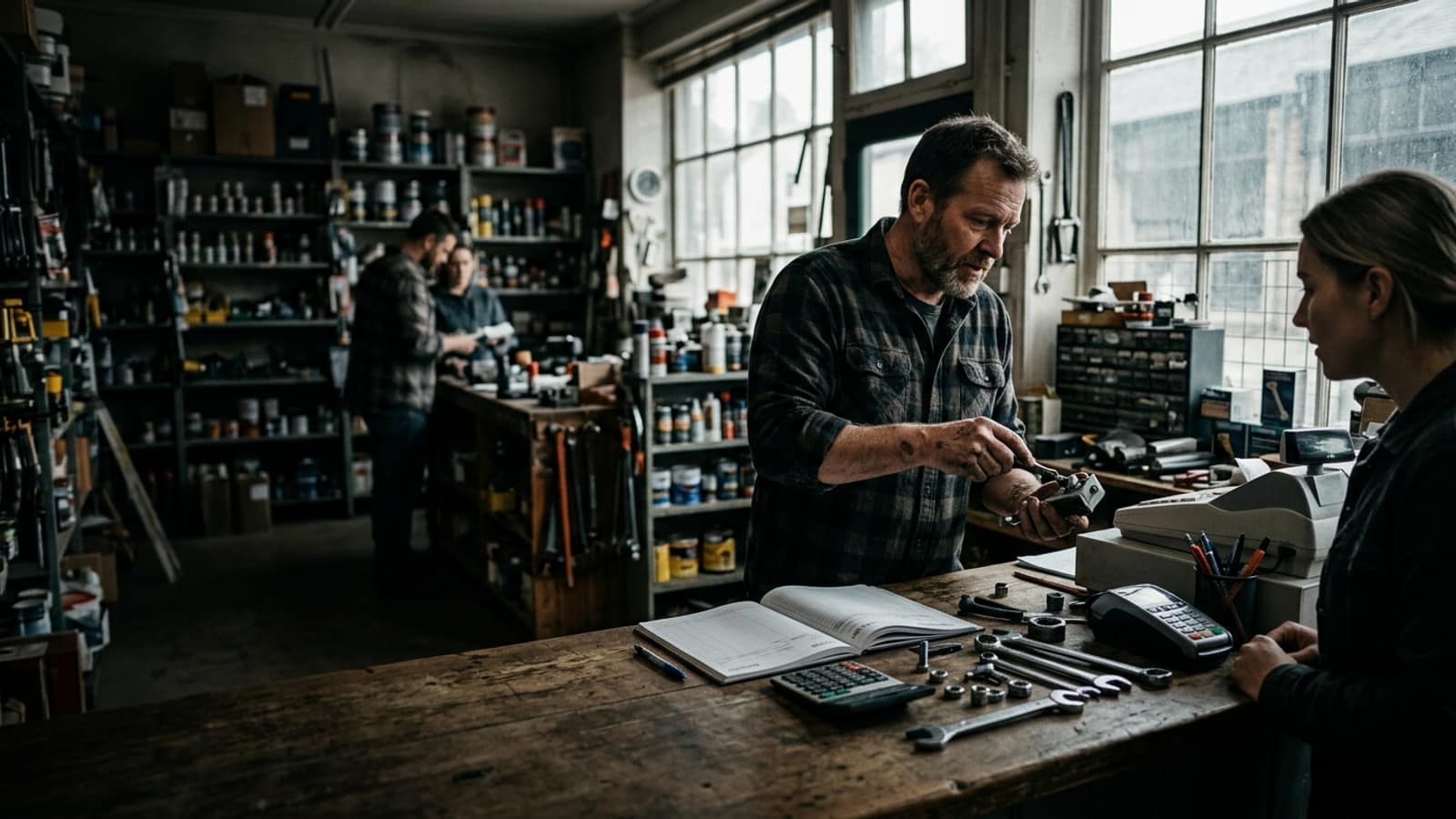 Merchant cash advance financing for small business owners and retailers — working environment